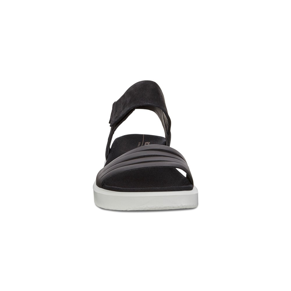 Sandalias Mujer - ECCO Flowt Flat - Negros - DKT694251